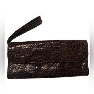 Banana Republic Python Wristlet/Clutch